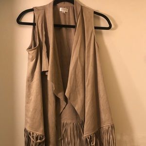 Decree Sleeveless Fringe Vest